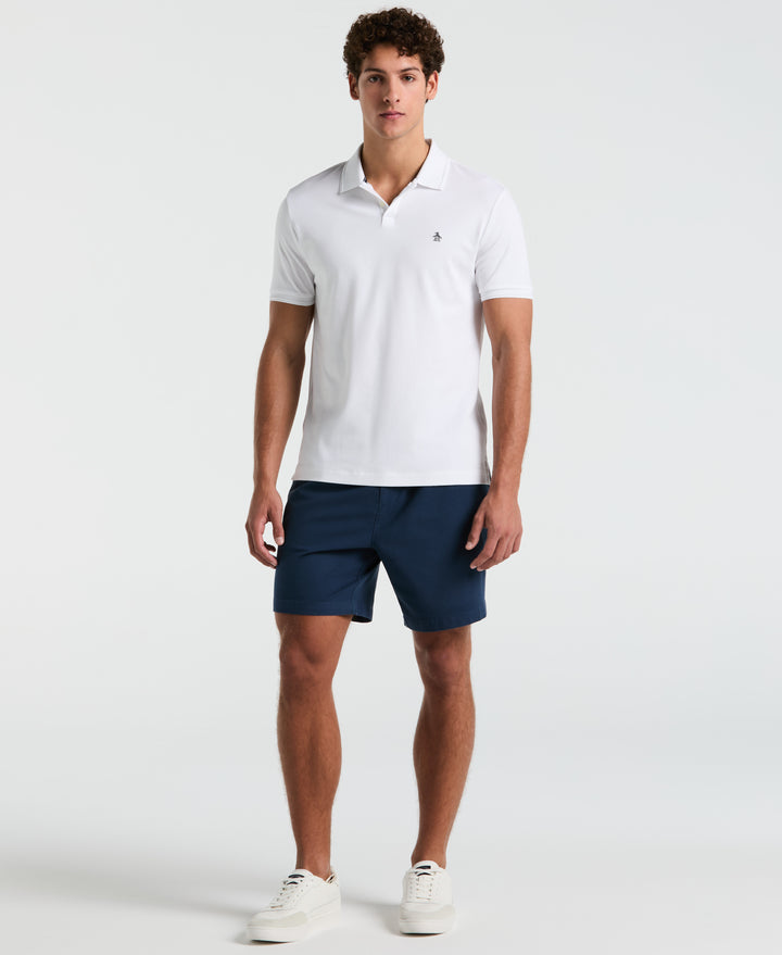 Organic Cotton Interlock Daddy Polo (Bright White) 