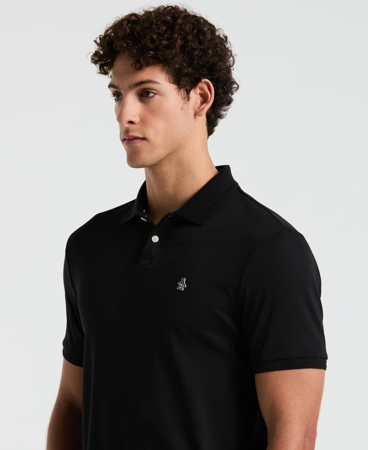 Organic Cotton Interlock Daddy Polo (True Black) 