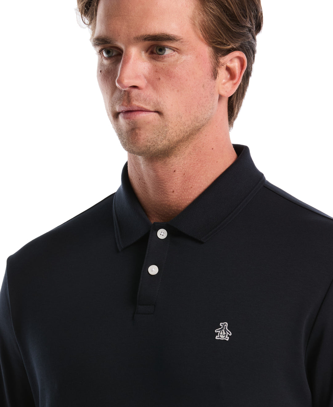 Organic Cotton Interlock Daddy Polo (Dark Sapphire) 