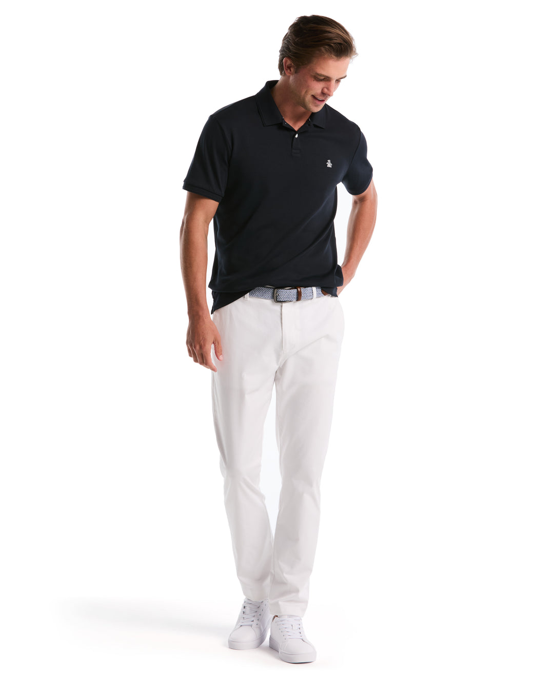 Organic Cotton Interlock Daddy Polo (Dark Sapphire) 