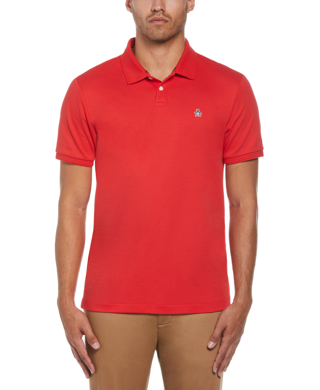 Organic Cotton Daddy Polo (Racing Red) 