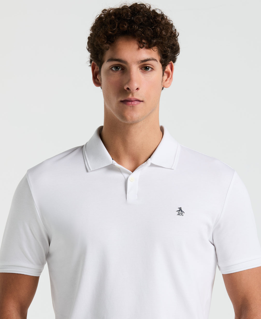 Organic Cotton Interlock Daddy Polo (Bright White) 