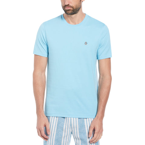 Organic Cotton Jersey TV Pete T-Shirt (Blue Topaz) 