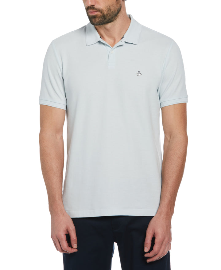 Big & Tall Organic Pique Daddy Polo (Ballad Blue) 