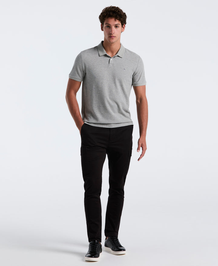 Sticker Daddy Short Sleeve Polo Shirt (Rain Heather) 