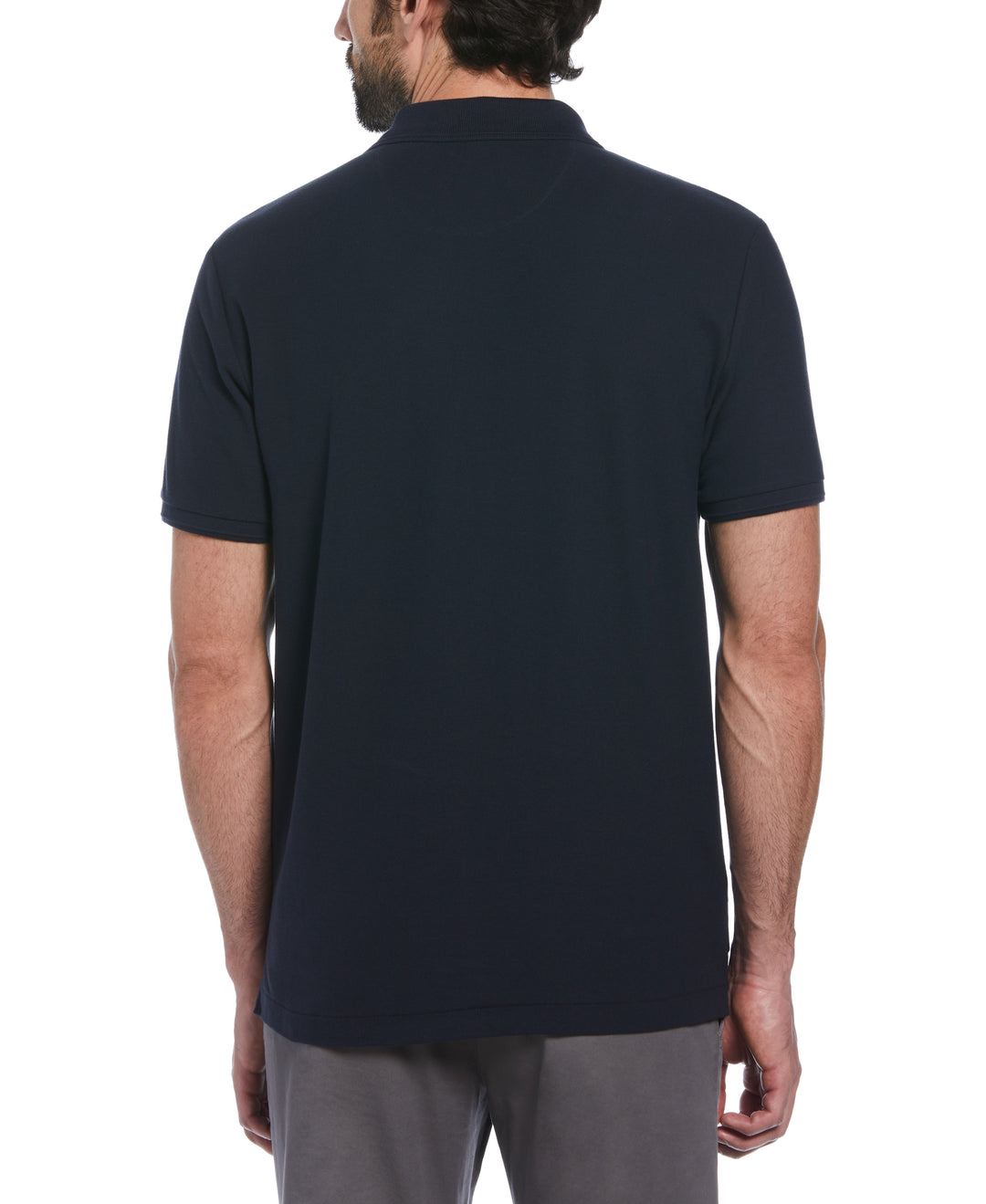 Sticker Daddy Short Sleeve Polo Shirt (Dark Sapphire) 