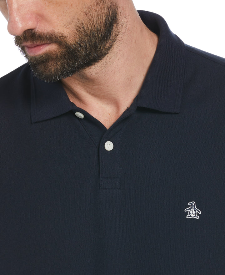 Sticker Daddy Short Sleeve Polo Shirt (Dark Sapphire) 