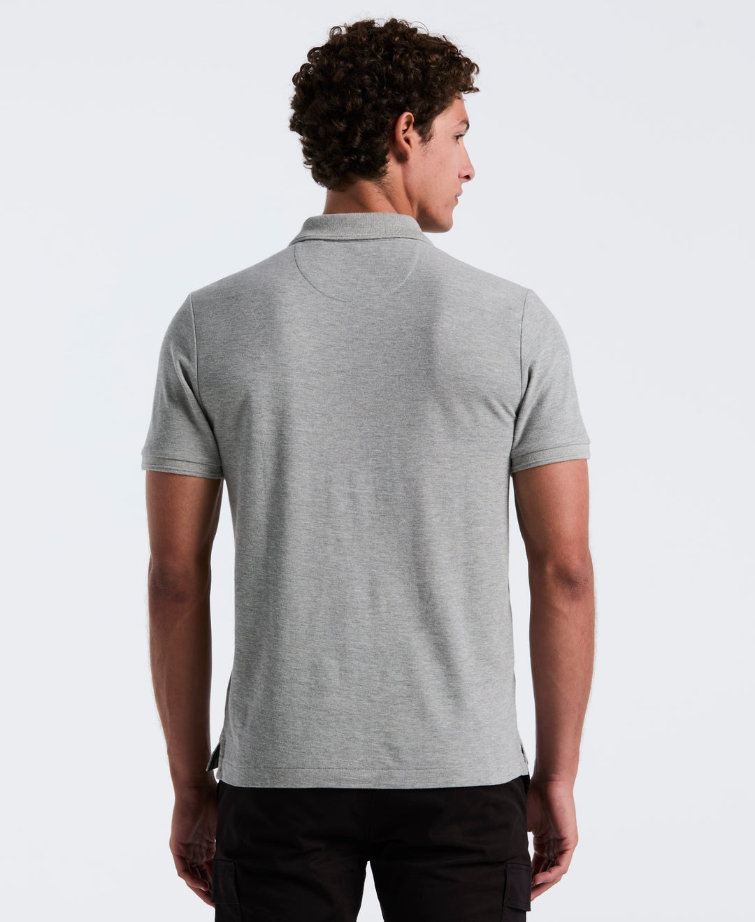 Sticker Daddy Short Sleeve Polo Shirt (Rain Heather) 