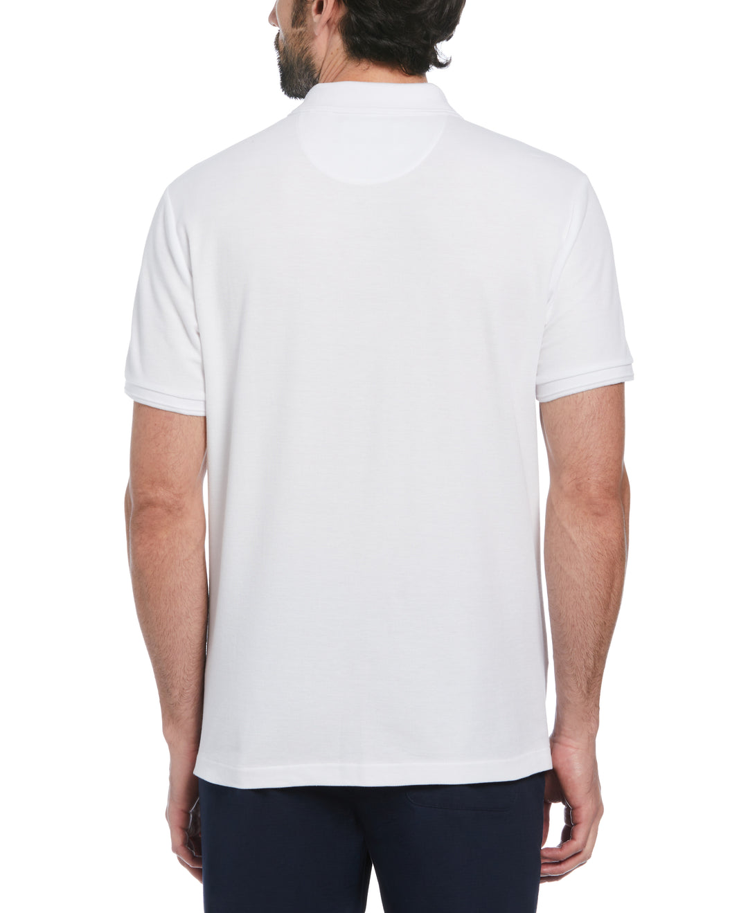Big & Tall Organic Pique Daddy Polo (Bright White) 
