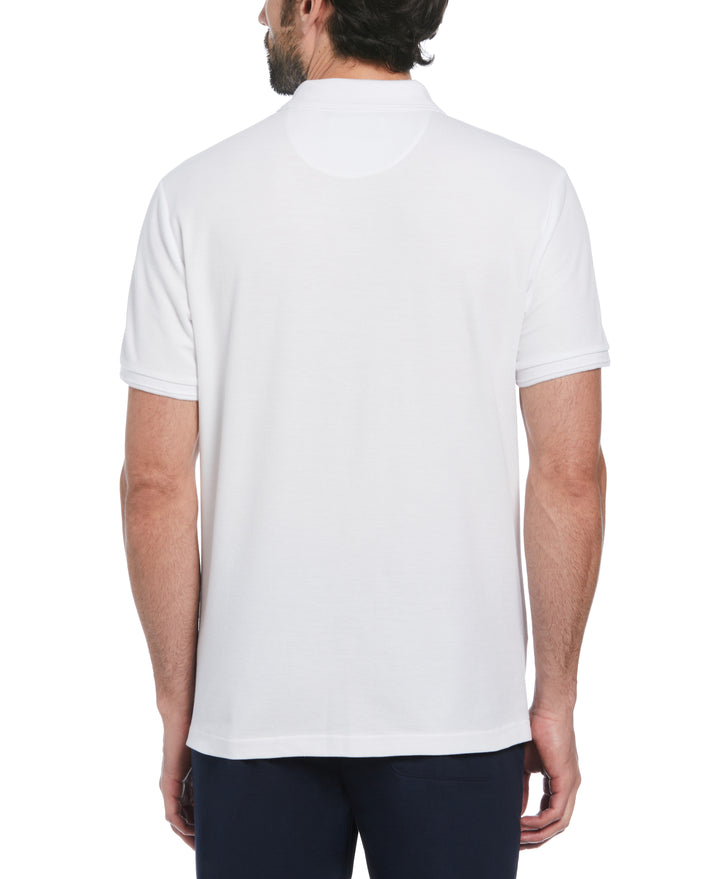 Big & Tall Organic Pique Daddy Polo (Bright White) 