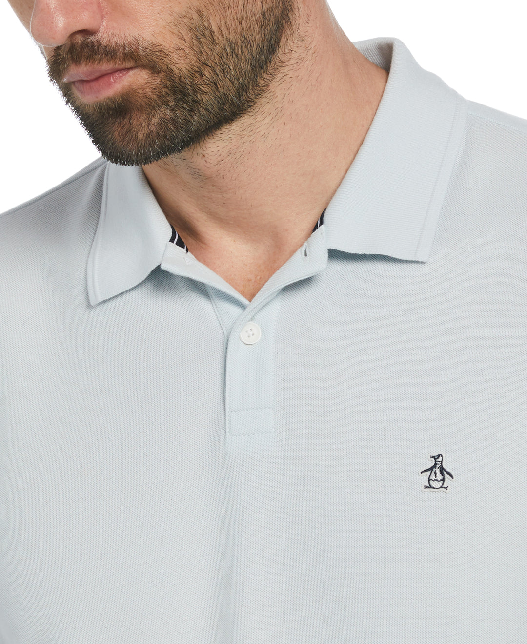 Big & Tall Organic Pique Daddy Polo (Ballad Blue) 
