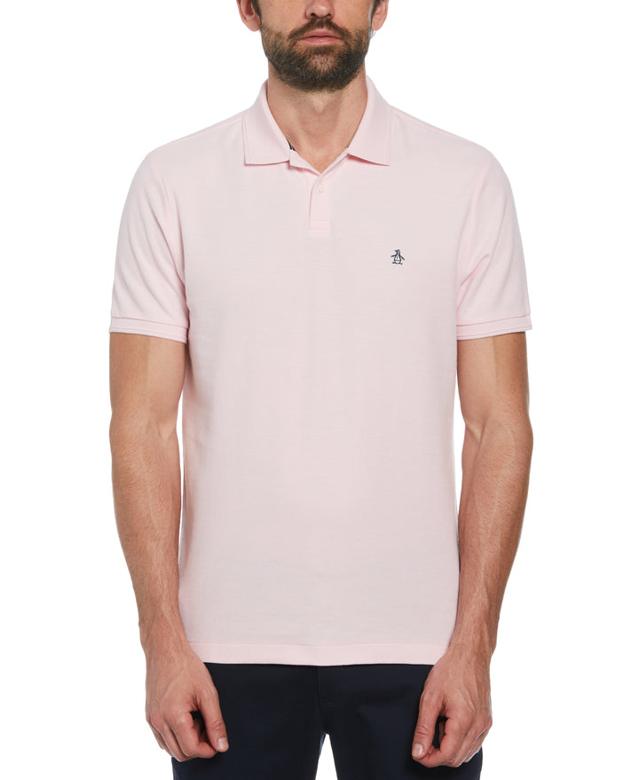 Big & Tall Organic Pique Daddy Polo (Parfait Pink) 