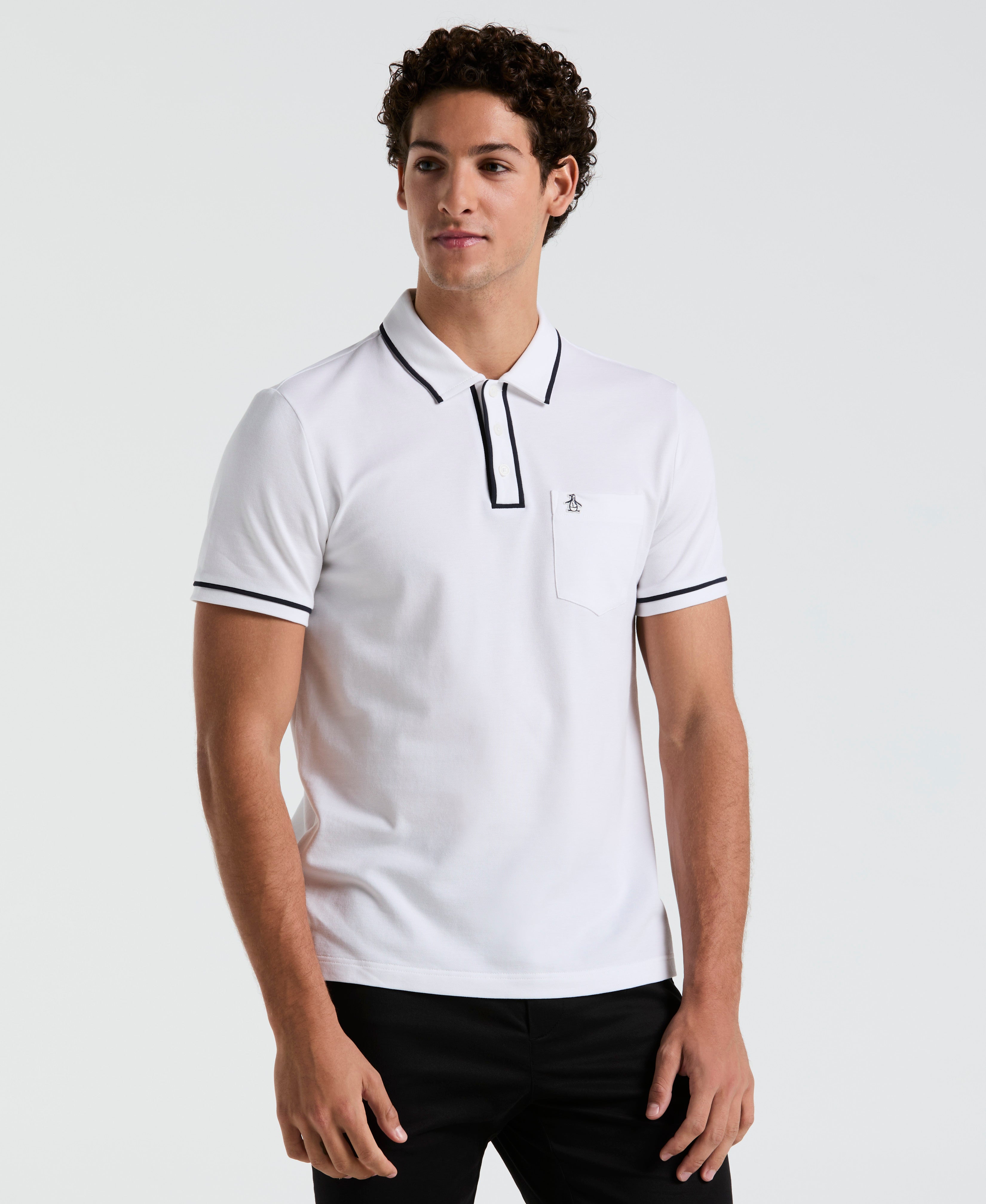 とりんけっつ1piu1uguale3 TURQU POLO VIII Organic Cotton Pique Earl™ Polo – Original Penguin US