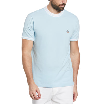 Organic Cotton Pique Tee (Cool Blue) 