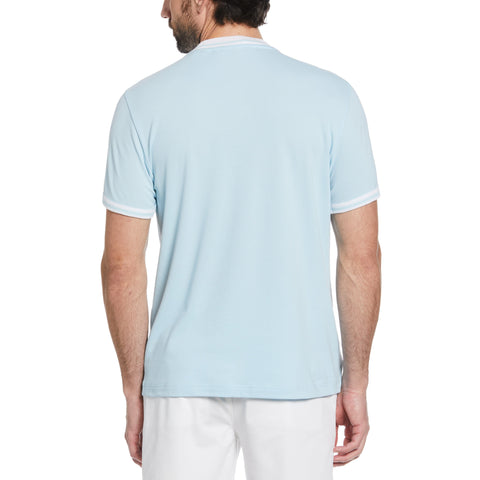 Organic Cotton Pique Tee (Cool Blue) 