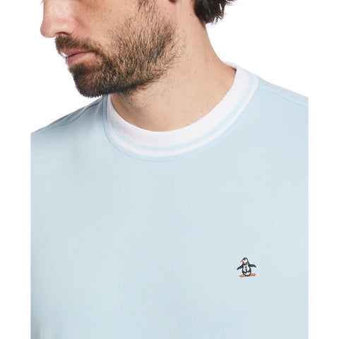 Organic Cotton Pique Tee (Cool Blue) 