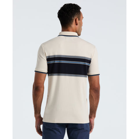 Cotton Engineered Stripe Polo (Birch) 