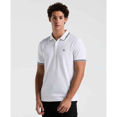 Organic Cotton TV Pete Short Sleeve Polo Shirt (Bright White) 