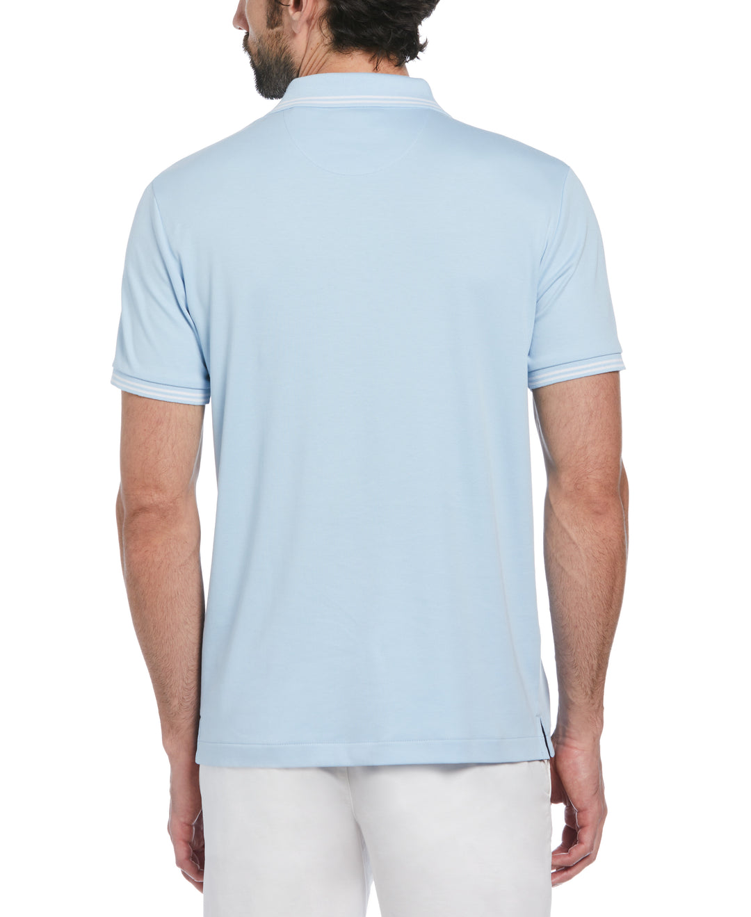 Organic Interlock Tipped Polo (Cerulean) 