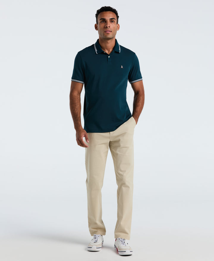 Organic Interlock Tipped Polo (Reflecting Pond) 