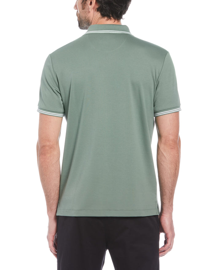 Organic Interlock Tipped Polo (Laurel Wreath) 