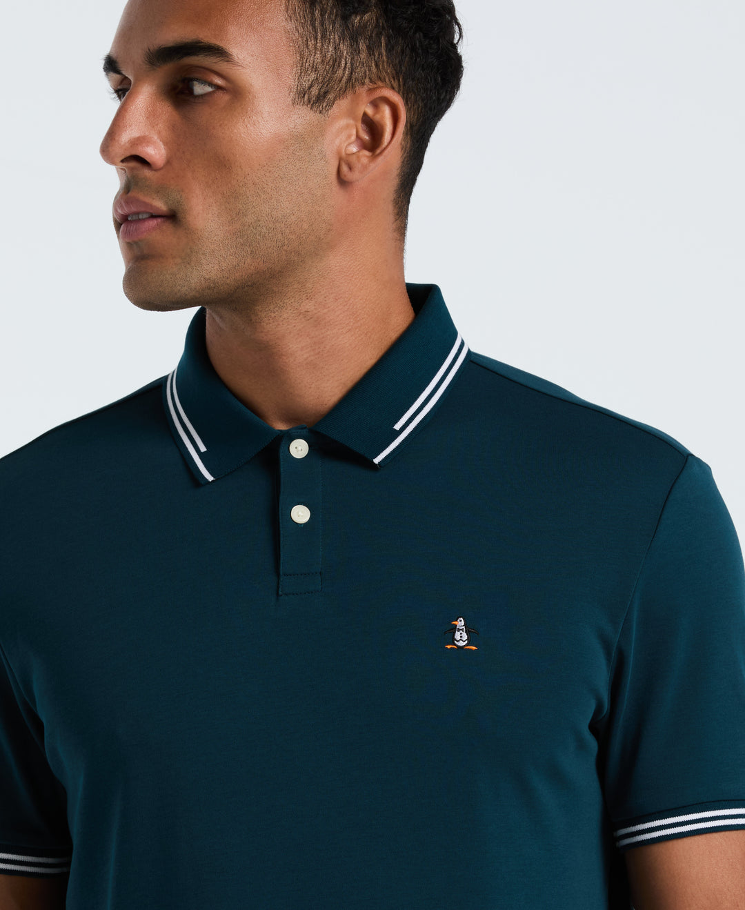 Organic Interlock Tipped Polo (Reflecting Pond) 