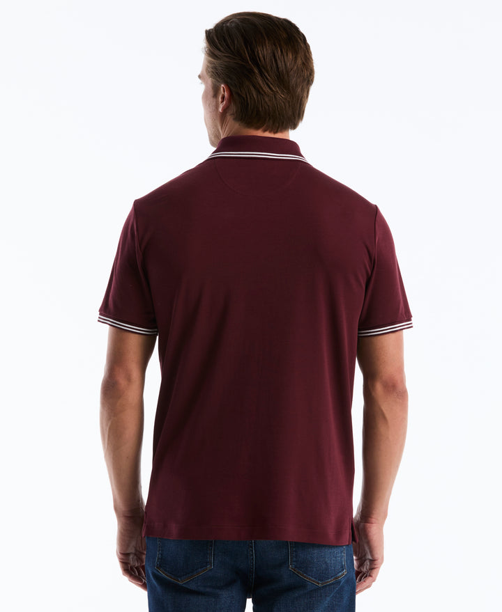 Organic Interlock Tipped Polo (Port Royale) 