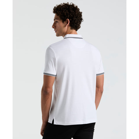Organic Cotton TV Pete Short Sleeve Polo Shirt (Bright White) 