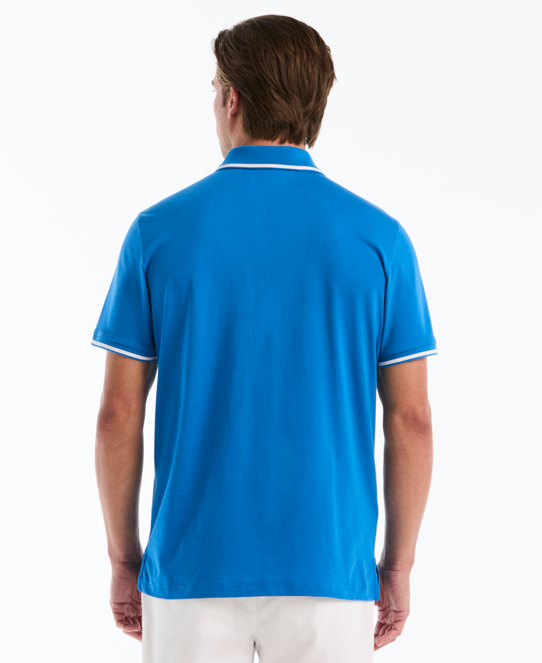 Organic Interlock Tipped Polo (Classic Blue) 