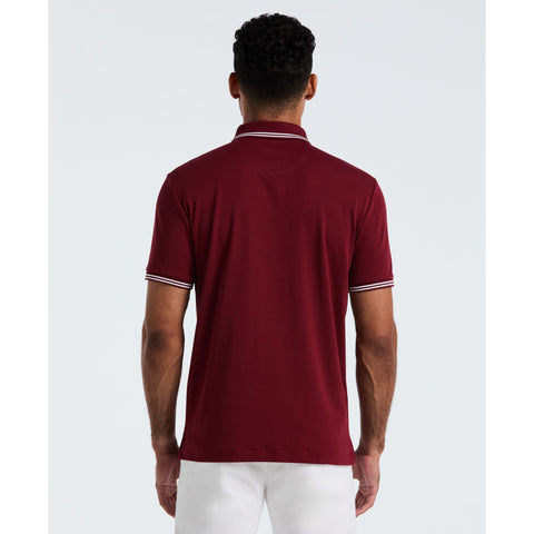 Organic Interlock Tipped Polo (Cabernet) 