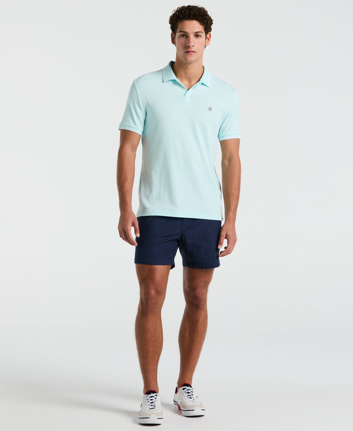 Organic Interlock Tipped Polo (Spa Retreat) 