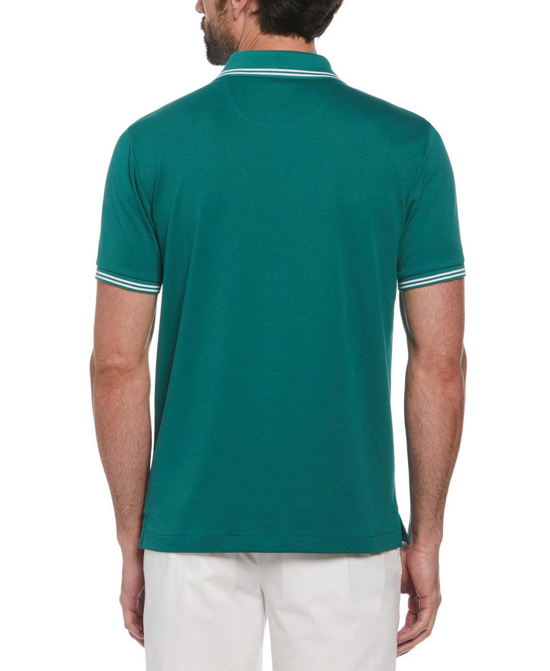 Organic Interlock Tipped Polo (Antique Green) 