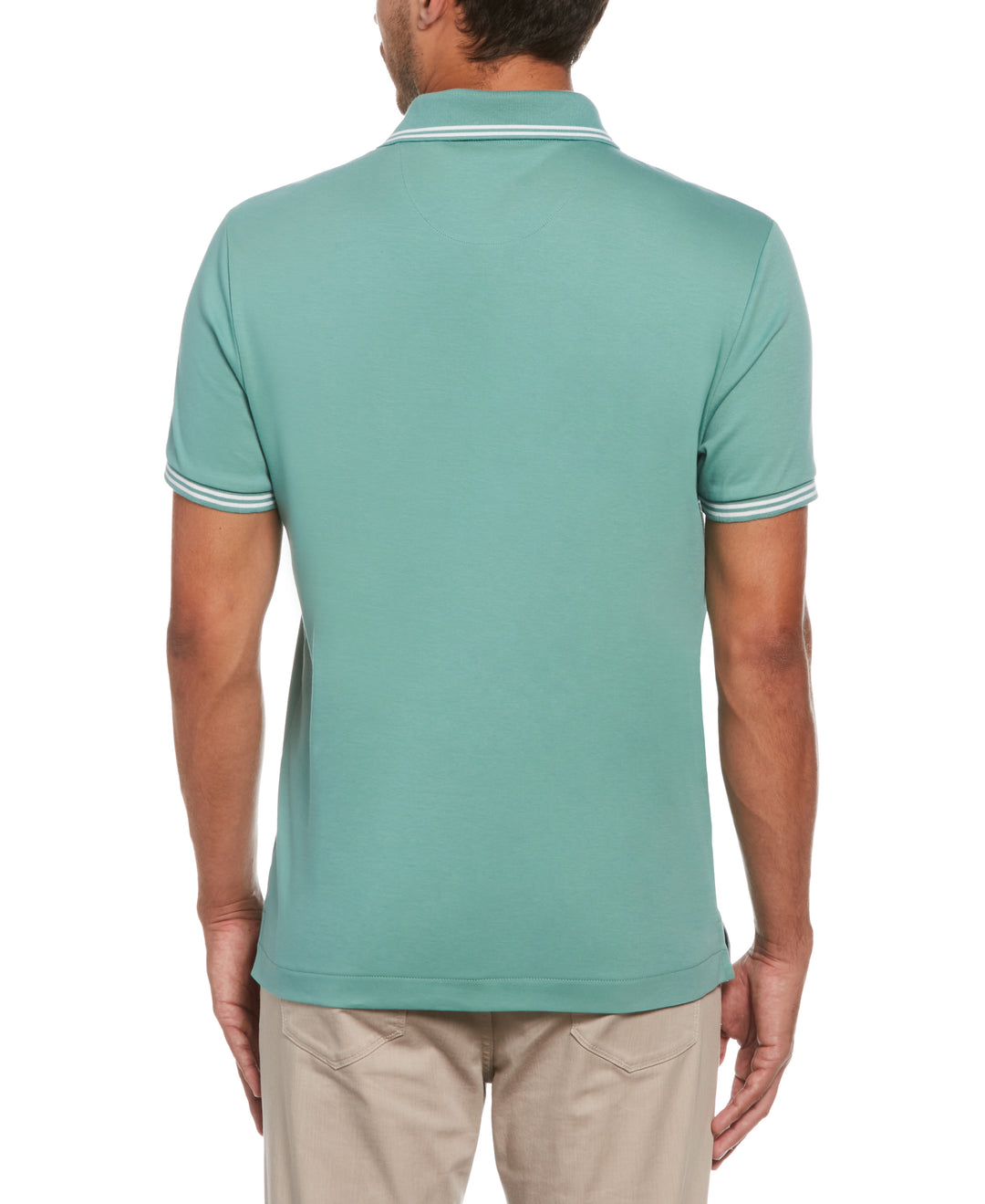 Organic Interlock Tipped Polo (Oil Blue) 