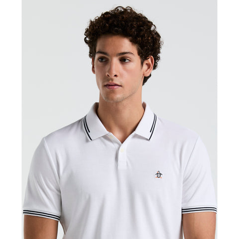 Organic Cotton TV Pete Short Sleeve Polo Shirt (Bright White) 
