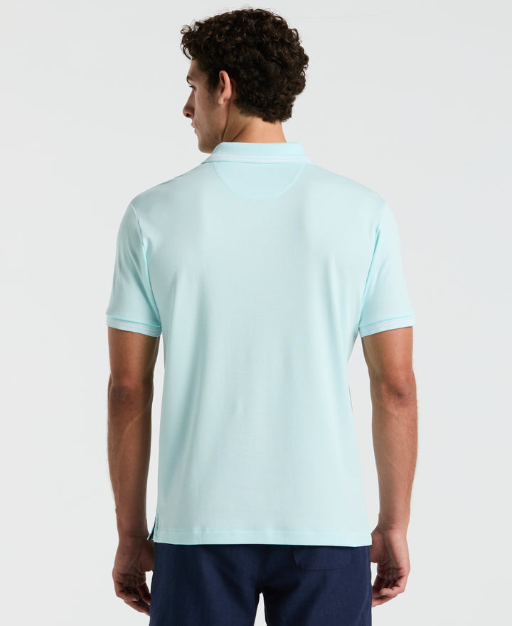 Organic Interlock Tipped Polo (Spa Retreat) 