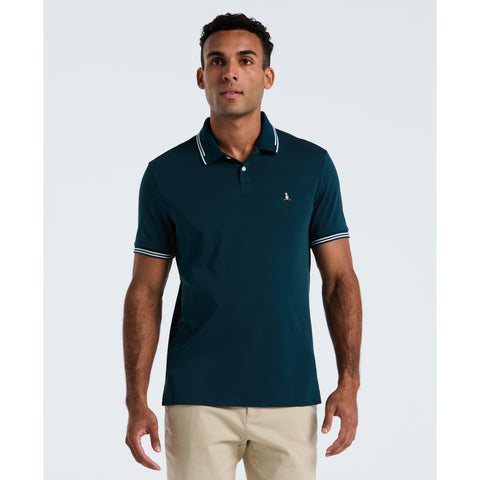 Organic Interlock Tipped Polo (Reflecting Pond) 