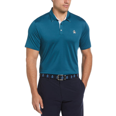 Original Block Design Short Sleeve Golf Polo Shirt (Corsair) 