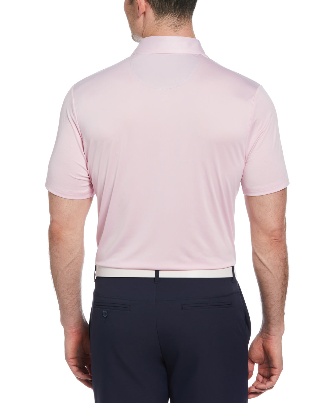Original Block Design Short Sleeve Golf Polo Shirt (Gelato Pink) 