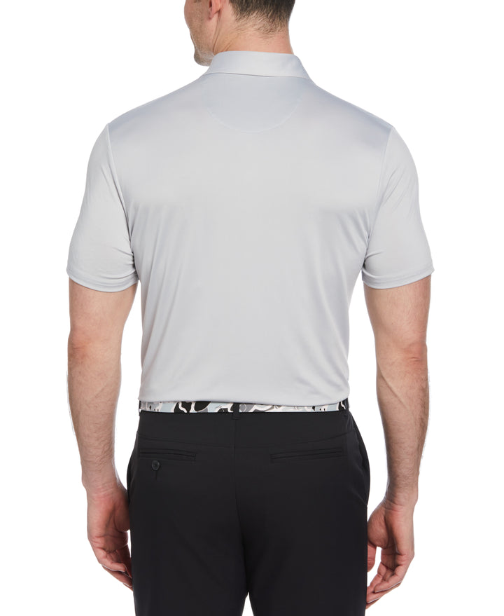 Original Block Design Short Sleeve Golf Polo Shirt (Gray Dawn) 