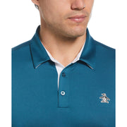 Original Block Design Short Sleeve Golf Polo Shirt (Corsair) 