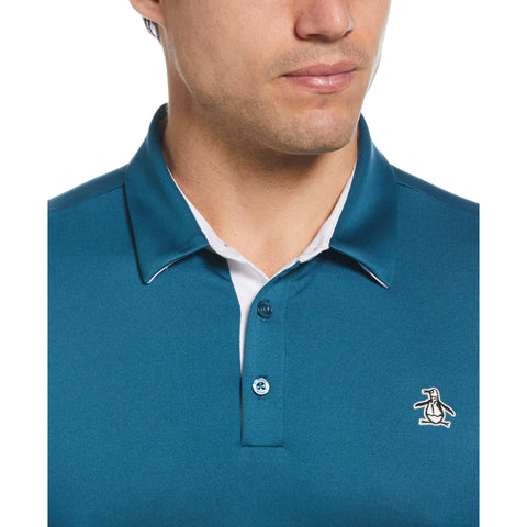Original Block Design Short Sleeve Golf Polo Shirt (Corsair) 
