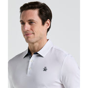Original Block Design Short Sleeve Golf Polo Shirt (Bright White)