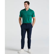 Original Block Design Short Sleeve Golf Polo Shirt (Galapagos Green) 