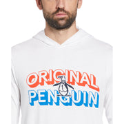 Original Penguin Graphic Logo Hoodie (Bright White) 
