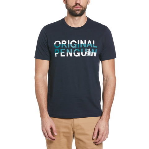Original Penguin Graphic Logo Tee (Dark Sapphire) 