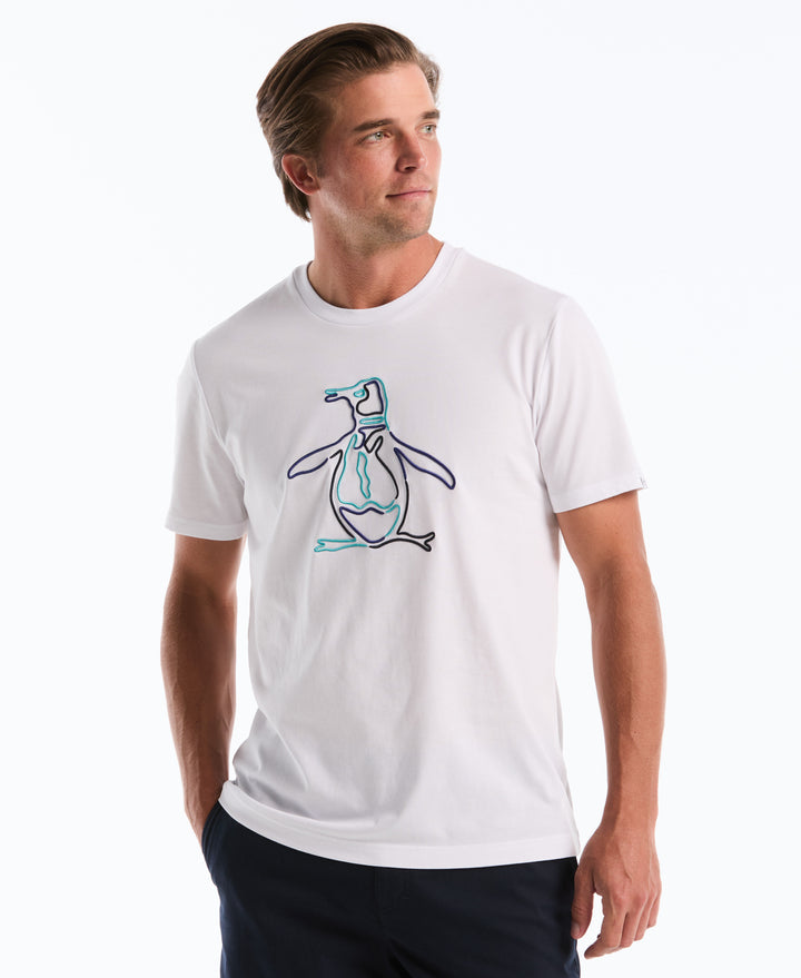 Outline Pete Graphic Tee (Bright White) 