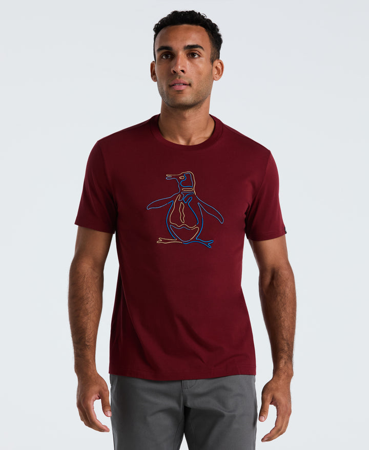 Outline Pete Graphic Tee (Cabernet) 
