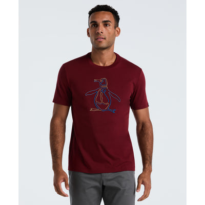 Outline Pete Graphic Tee (Cabernet) 