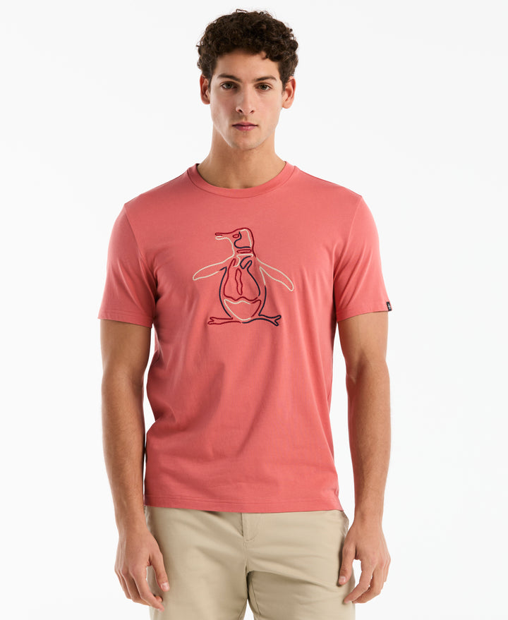 Outline Pete Graphic Tee (Faded Rose) 