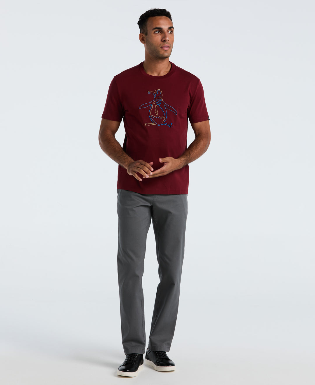 Outline Pete Graphic Tee (Cabernet) 